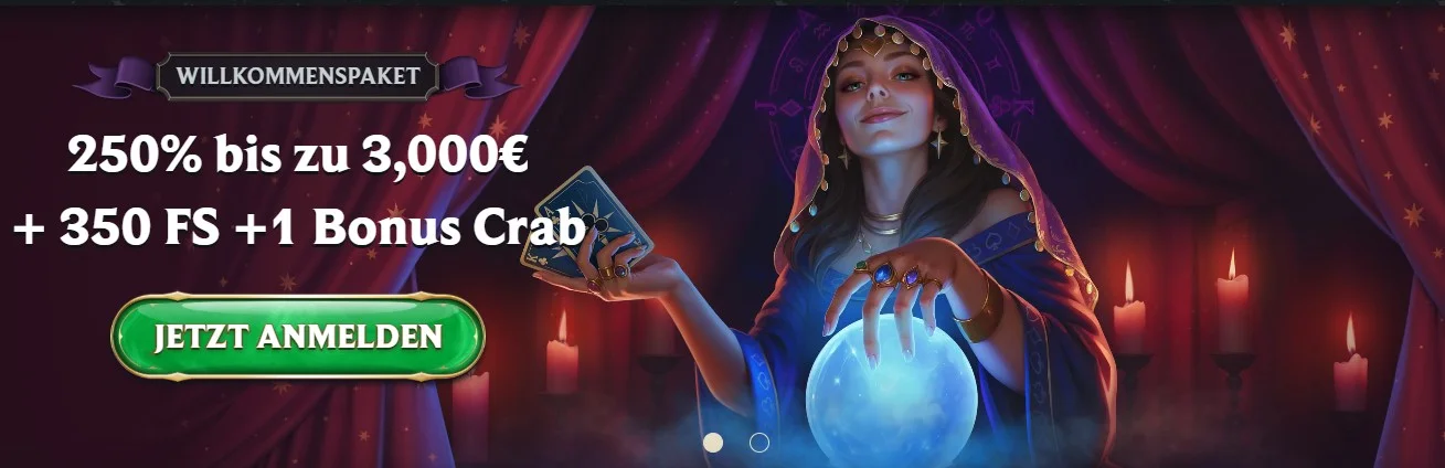 Astromania casino banner
